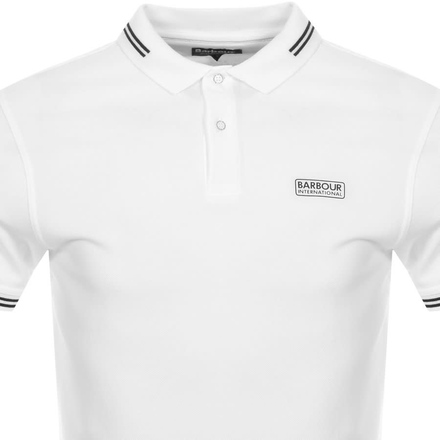 Alternative Image for ProductBarbour International Tipped Polo T Shirt White2